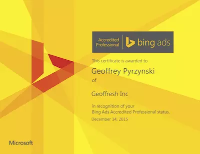 /Geoffrey%20Pyrzynski%20Bing%20Ads%20Certification